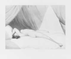 Free download Nude Reclining on Curtained Bed [Emma Hamilton (?)] free photo or picture to be edited with GIMP online image editor